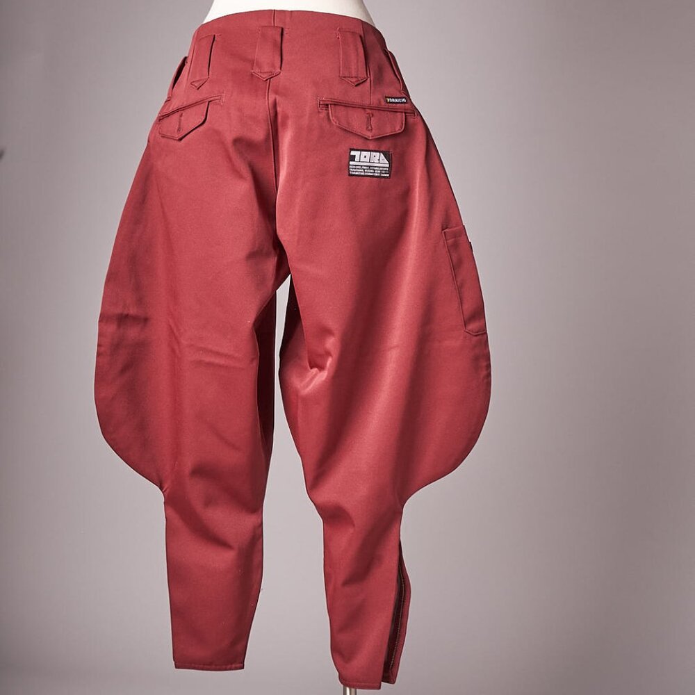 Vintage 1990s Japanese Maroon Nikka Work Wear Pants